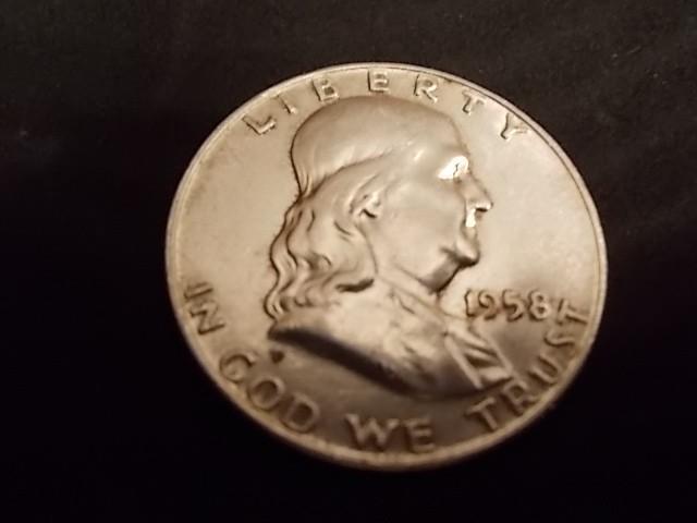 1958 D Franklin Half UNC...