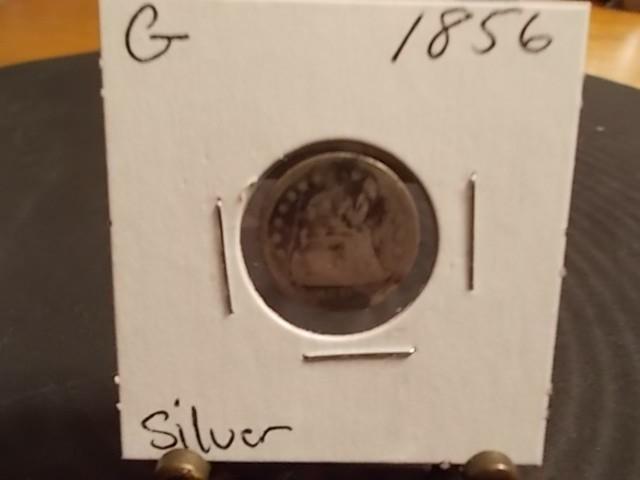 1856 Seated Liberty Dime...