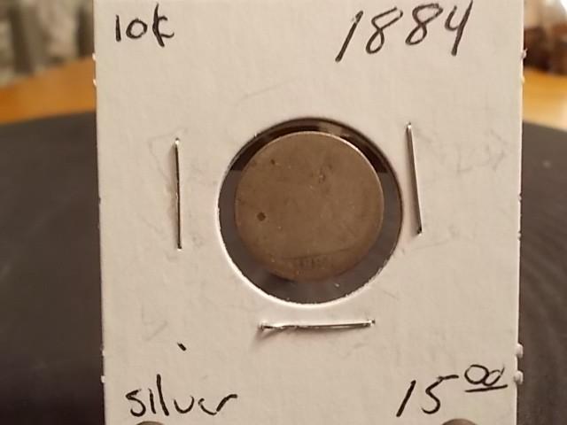 1884 Seated Liberty Dime...