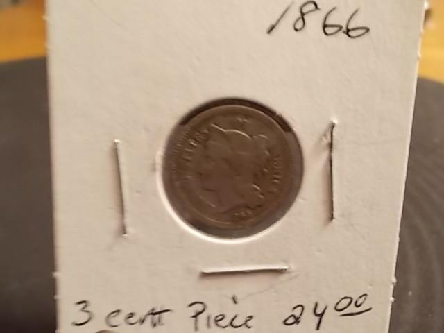 1866 Three Cent Piece...