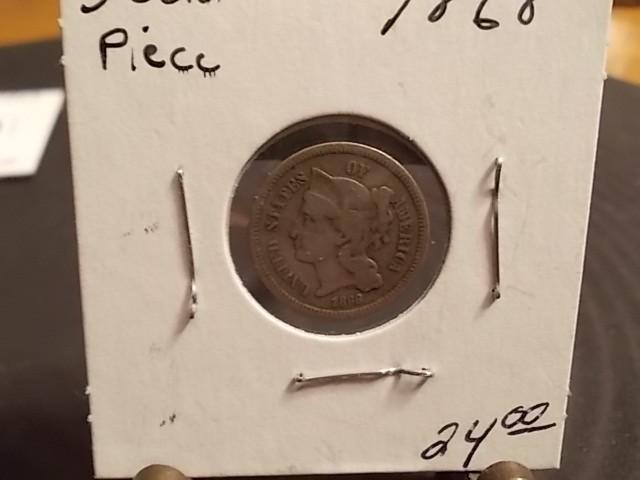 1868 Three Cent Piece...
