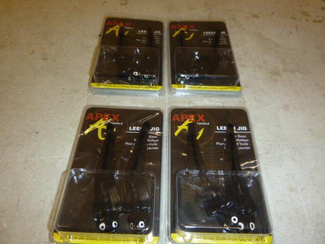 4 Packs of 2 Apex Leech Jigs...