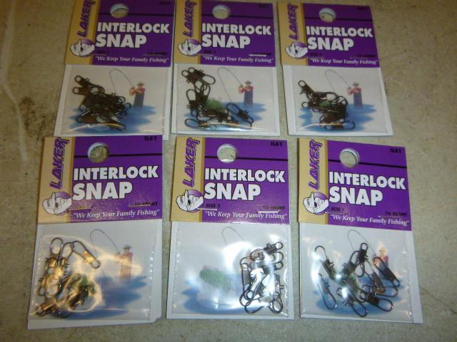 6 Packs of Laker Interlock Snaps 10...