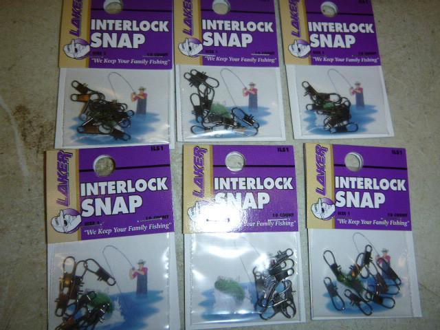 6 Packs of Laker Interlock Snaps 10...