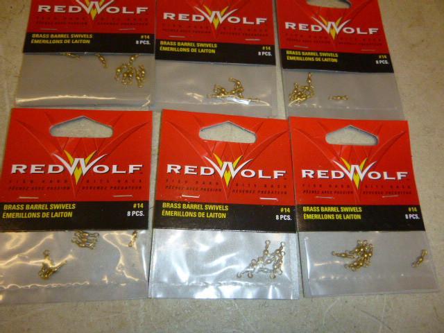 6 Packs of Red Wolf Brass Barrel Sw...
