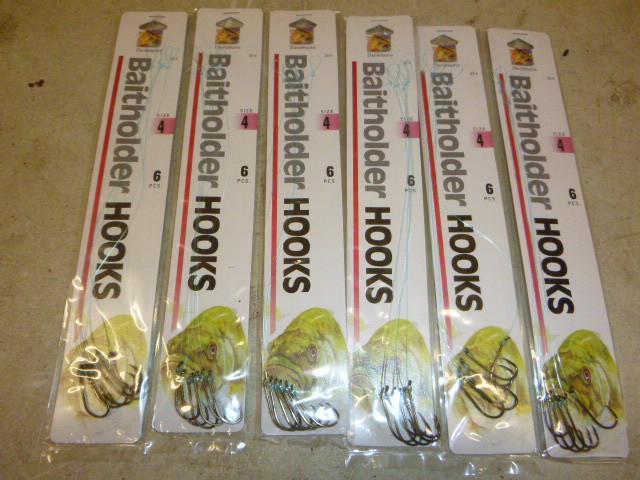 6 Packs of Danielson Bait Holder Ho...