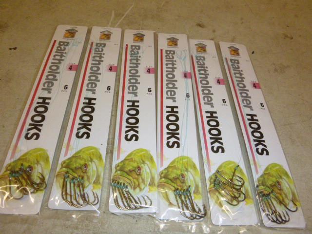 6 Packs of Danielson Bait Holder Ho...
