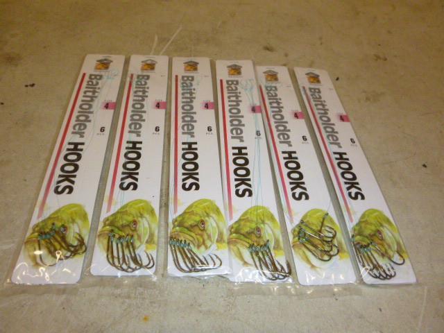6 Packs of Danielson Bait Holder Ho...