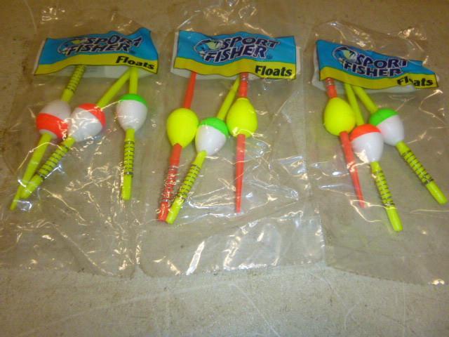 3 Packs of 3 Bobbers...