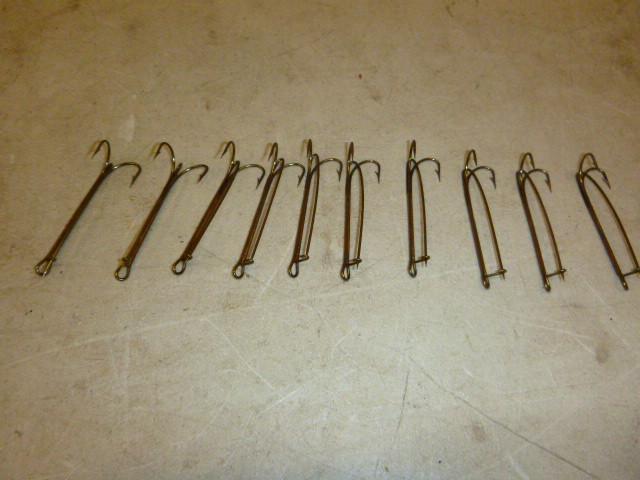 10 Mustad Double Hooks Size 10 - M...
