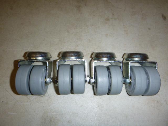 4 Double Wheel Swivel Casters 2&quo...