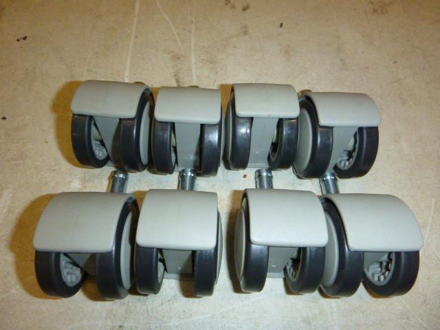 8 Double Wheel Swivel Casters 2&quo...