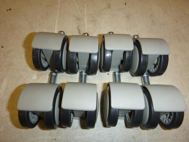 8 Double Wheel Swivel Casters 2&quo...