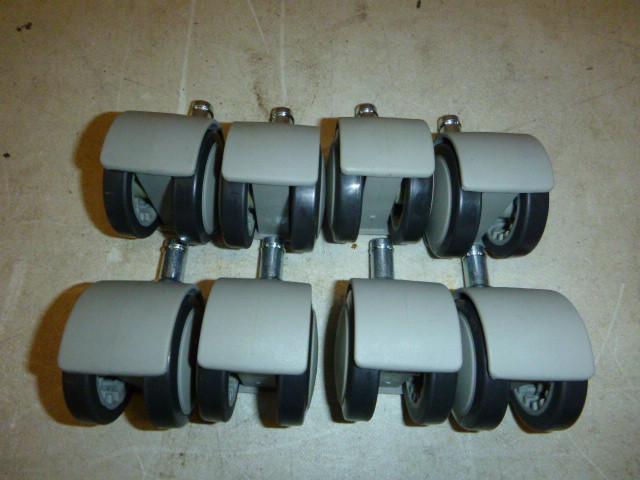 8 Double Wheel Swivel Casters 2&quo...
