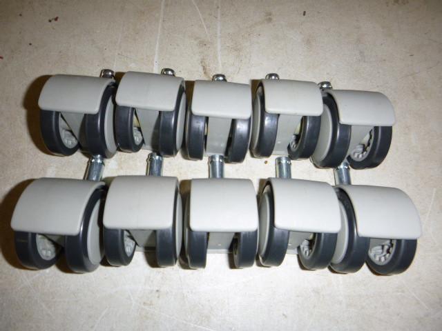 10 Double Wheel Swivel Casters 2&qu...
