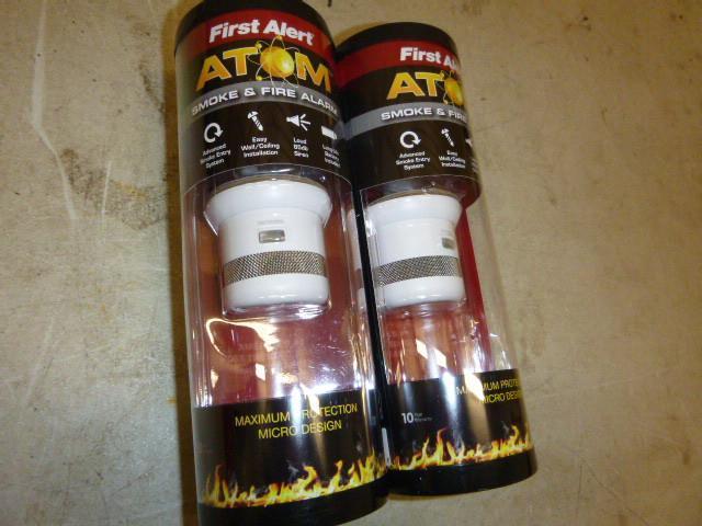 2 First Alert Atom Smoke and Fire A...