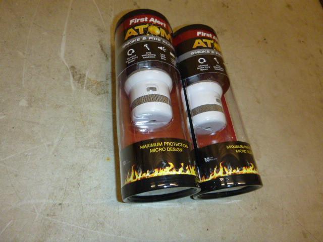 2 First Alert Atom Smoke and Fire A...