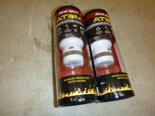 2 First Alert Atom Smoke and Fire A...