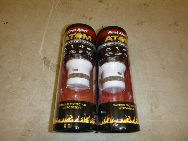 2 First Alert Atom Smoke and Fire A...