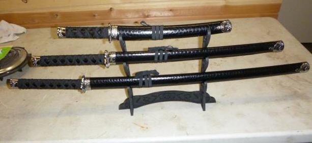 3 Swords on Stand...