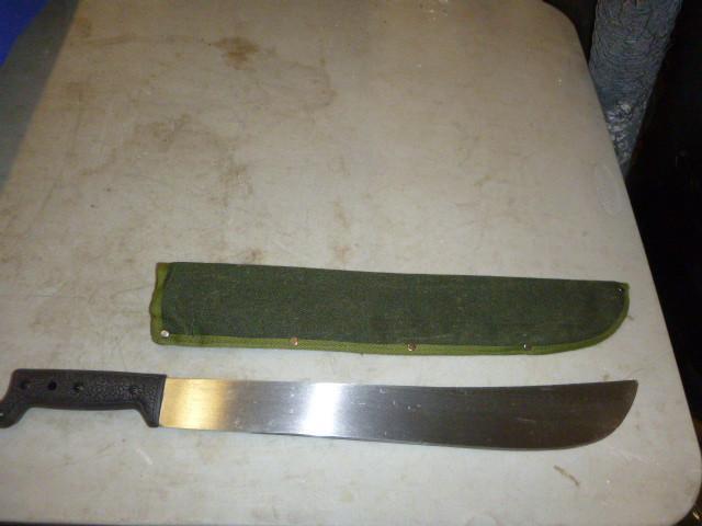 18&quot Machete with Sheath...