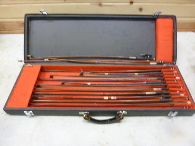 Violin Bows and Case...