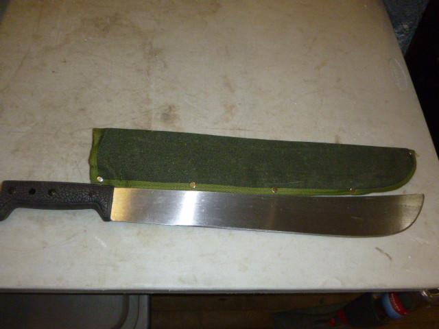 18&quot Machete with Sheath...