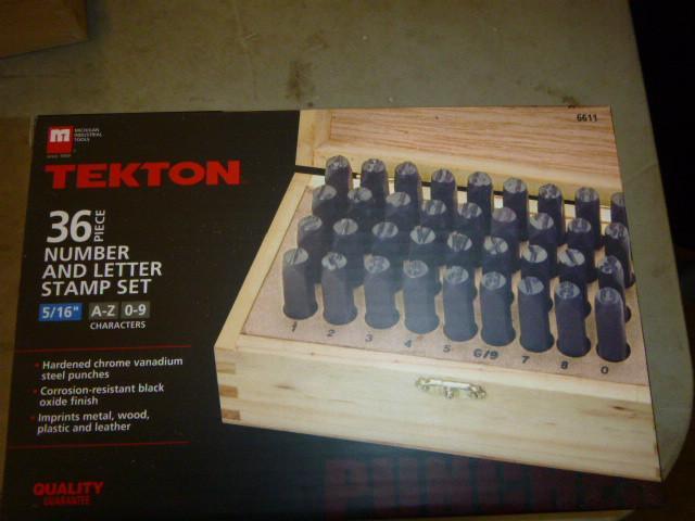 Tekton 36 Piece Number and Letter S...