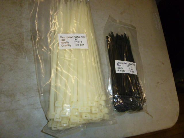 2 Packs of Cable Ties 8&quot and 1...