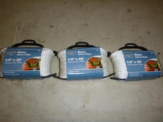 3 Spools of Reese Nylon Twisted Rop...