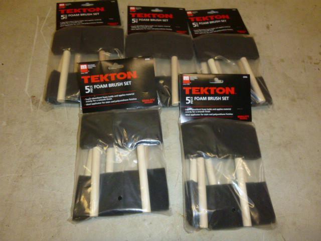 5 Packs of 5 Tekton Foam Paint Brus...