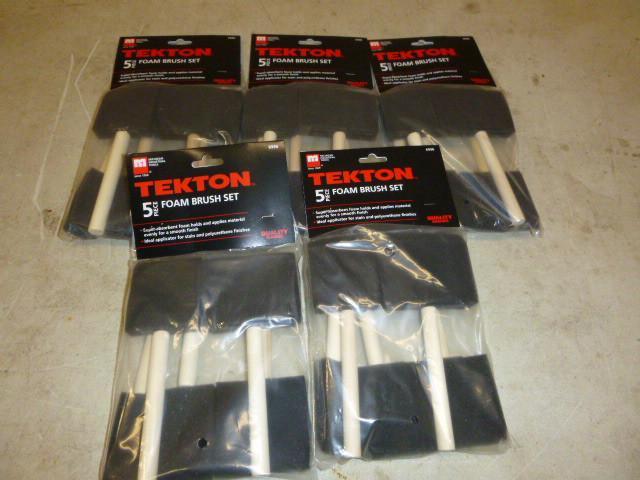 5 Packs of 5 Tekton Foam Paint Brus...