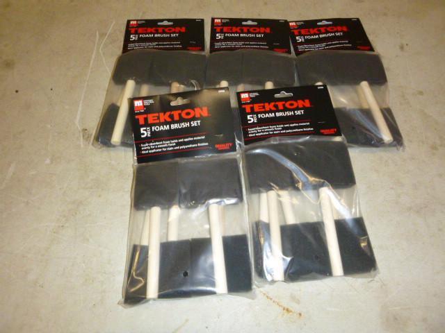 5 Packs of 5 Tekton Foam Paint Brus...