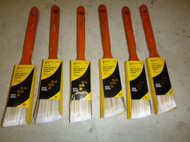 6 Five Star 1 12&quot Paint Brush...
