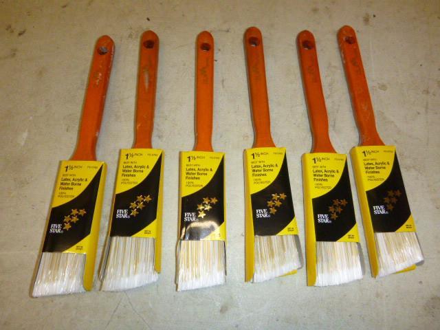 6 Five Star 1 12&quot Paint Brush...
