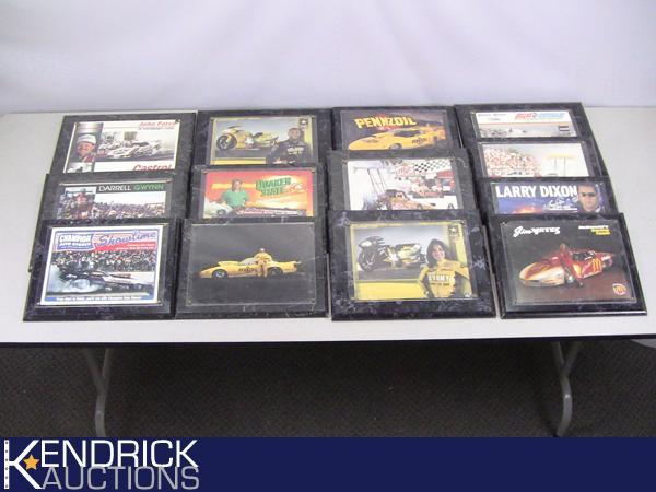 Lot of 17 NASCAR Plaques