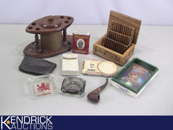 Lot of Tobacco, Pipe, Cigar, and Cigarette Items