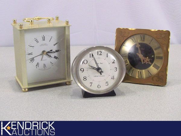 Lot of 3 Vintage Clocks