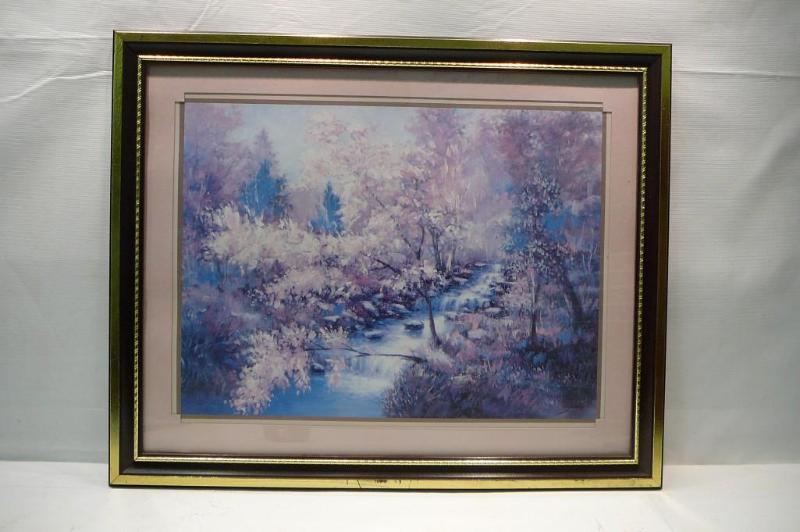 lot 11 image: Wooden Stream 27&quotW x 25-12&qu...