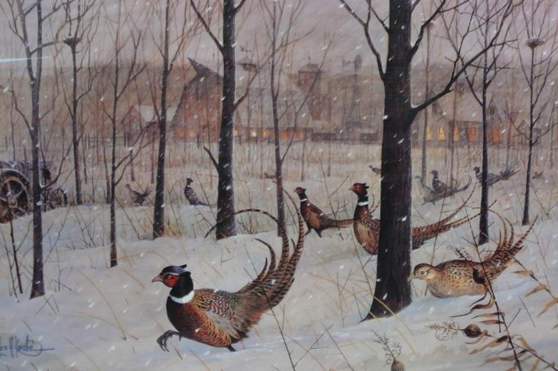 lot 16 image: The Blizzard By Les Kouba Artist Pr...