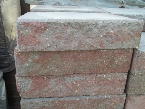 LARGE RETAINING WALL CAP RED  GRAY...