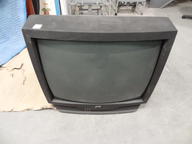 lot 105 image: JVC 27" color TV. Comes with r...
