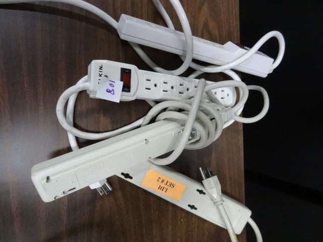 lot 108 image: 4 outlet strips...