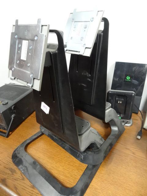 lot 114 image: 2 dell Flat screen monitor stands...