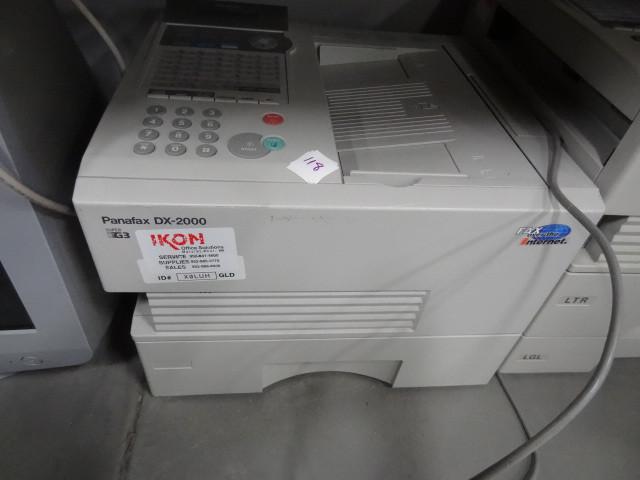 lot 118 image: Panasonic panafax DX-2000 fax machi...