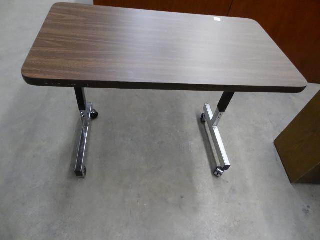 lot 155 image: 36 x 20 adjustable height table on ...