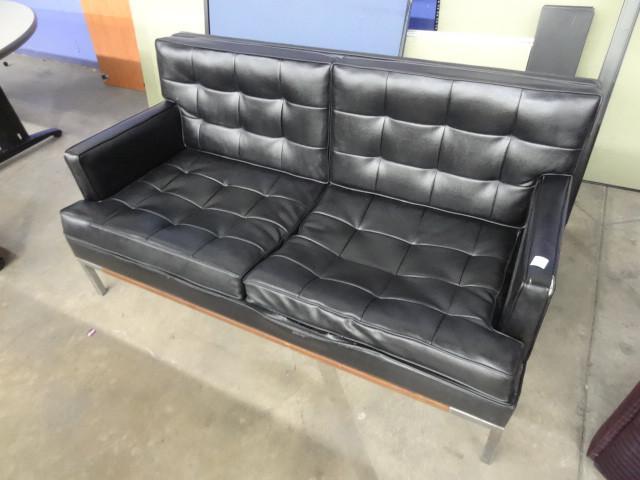 lot 189 image: 2 person sofa couch for a waiting r...