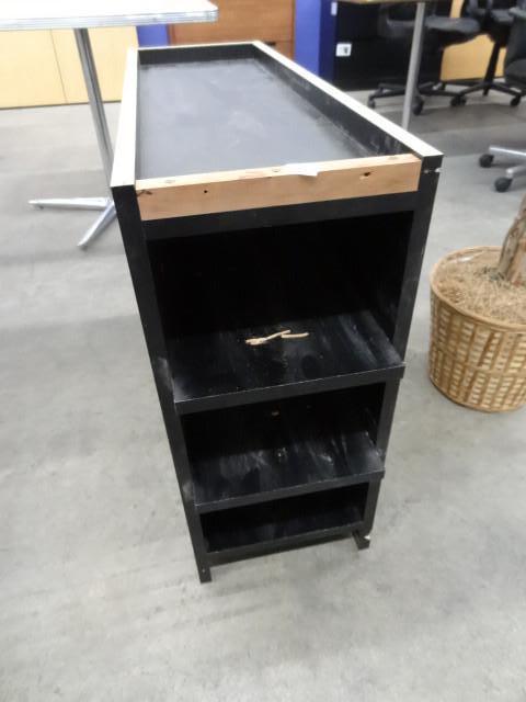 lot 249 image: 3 shelf cubby. Unfinished top. 12 x...