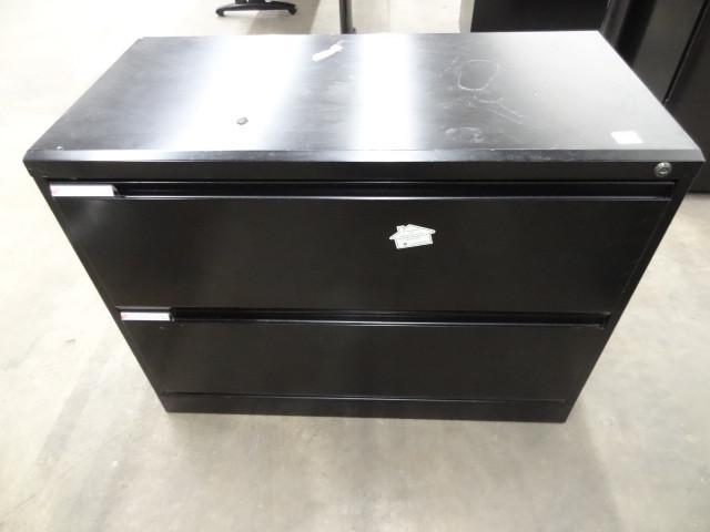 lot 262 image: 36" metal 2 drawer lateral fil...