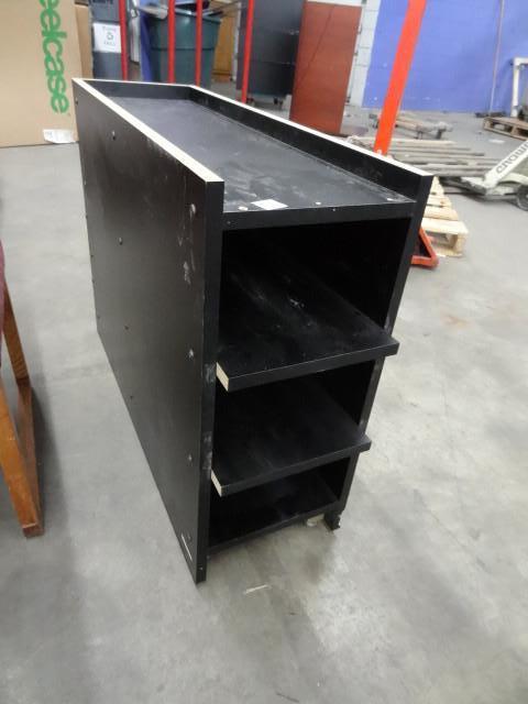 lot 270 image: 3 shelf cubby. Unfinished top. 12 x...